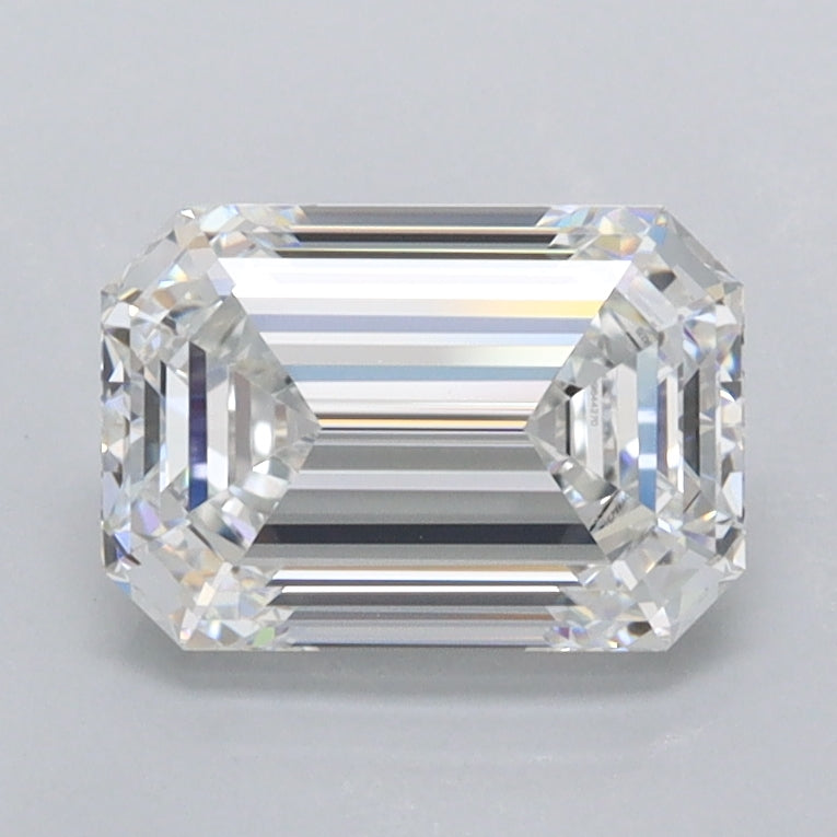1.58 Carat Emerald Shaped, Ideal Cut, D Color, FL Clarity, IGI Certified Lab Grown Diamond
