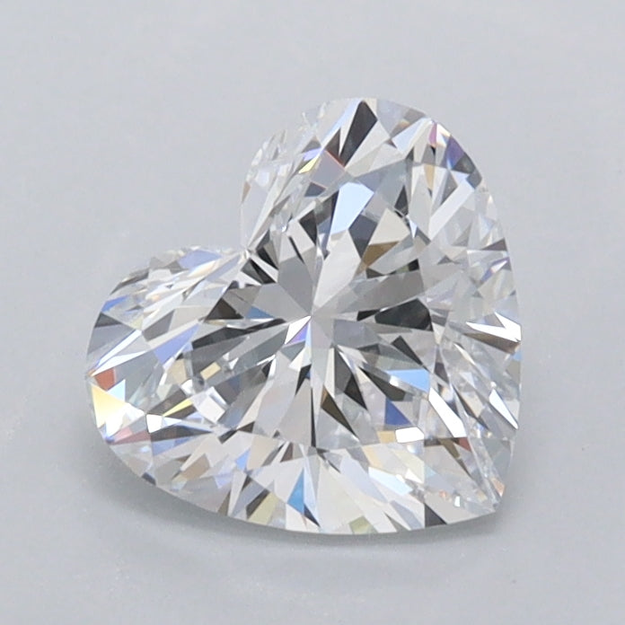 1.03 Carat Heart Shaped, Ideal Cut, D Color, FL Clarity, IGI Certified Lab Grown Diamond