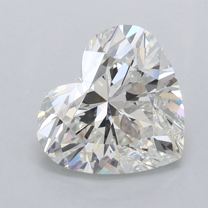 1.19 Carat Heart Shaped, Ideal Cut, F Color, FL Clarity, IGI Certified Lab Grown Diamond