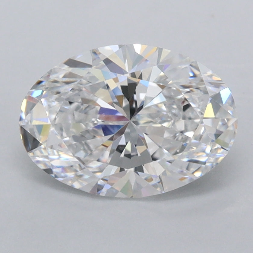 1.85 Carat Oval Shaped, Ideal Cut, D Color, VVS1 Clarity, IGI Certified Lab Grown Diamond