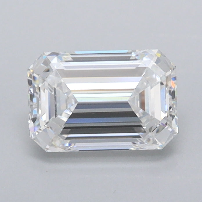 1.00 Carat Emerald Shaped, Ideal Cut, D Color, FL Clarity, IGI Certified Lab Grown Diamond