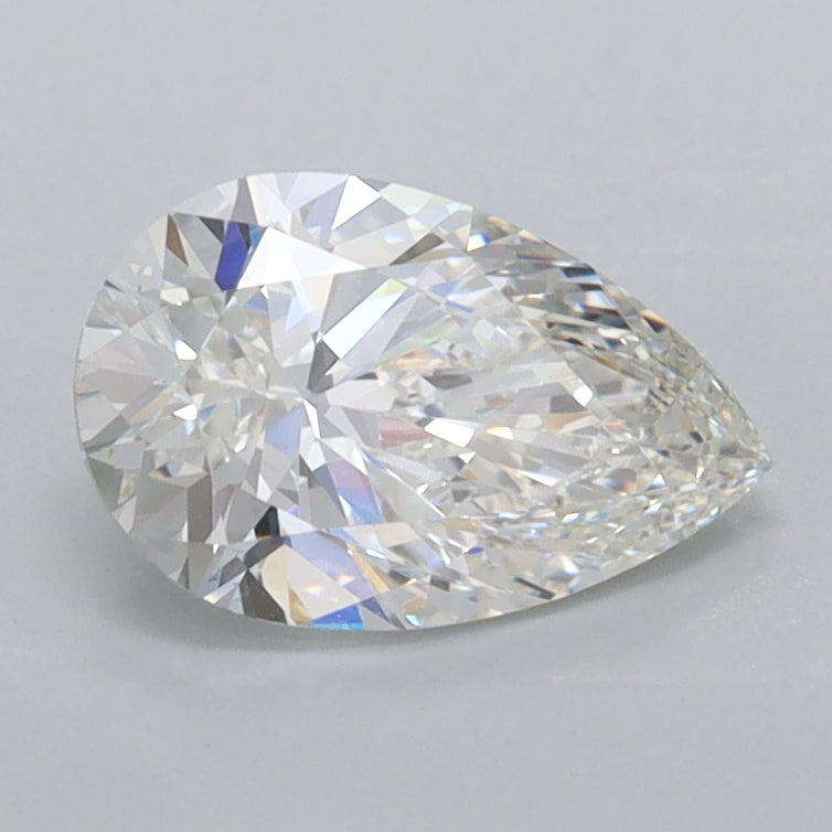 1.05 Carat Pear Shaped, Ideal Cut, F Color, VVS1 Clarity, IGI Certified Lab Grown Diamond