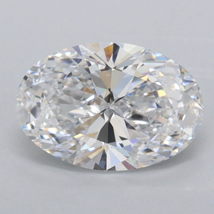 1.03 Carat Oval Shaped, Ideal Cut, D Color, VVS2 Clarity, IGI Certified Lab Grown Diamond