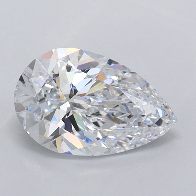 1.01 Carat Pear Shaped, Ideal Cut, D Color, VVS1 Clarity, IGI Certified Lab Grown Diamond