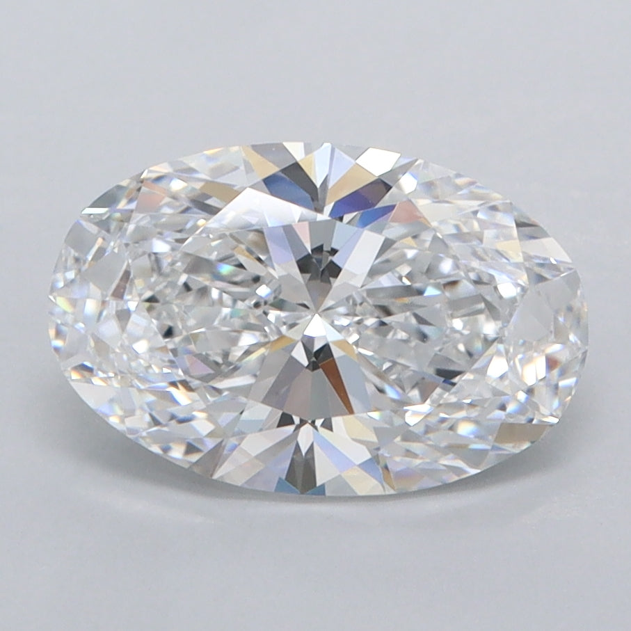 1.93 Carat Oval Shaped, Ideal Cut, D Color, VVS1 Clarity, IGI Certified Lab Grown Diamond