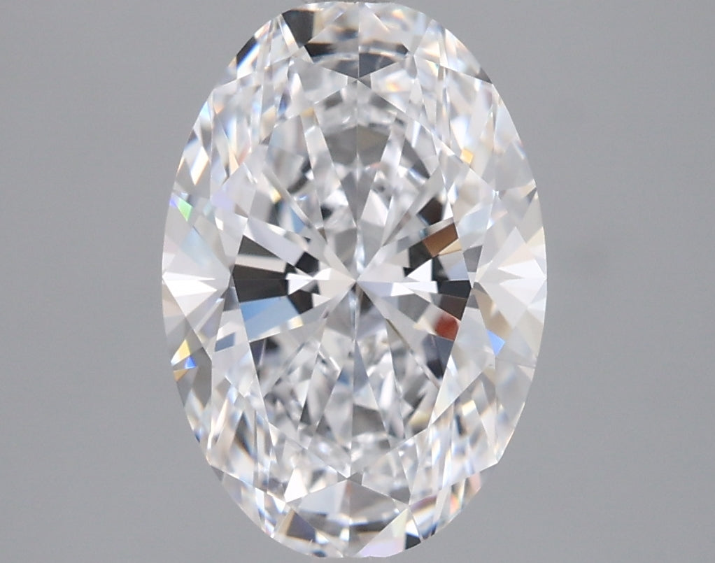 2.50 Carat Oval Shaped, Ideal Cut, D Color, VVS1 Clarity, IGI Certified Lab Grown Diamond