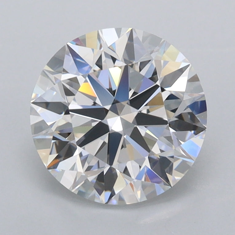 1.85 Carat Round Shaped, Ideal Cut, D Color, FL Clarity, IGI Certified Lab Grown Diamond