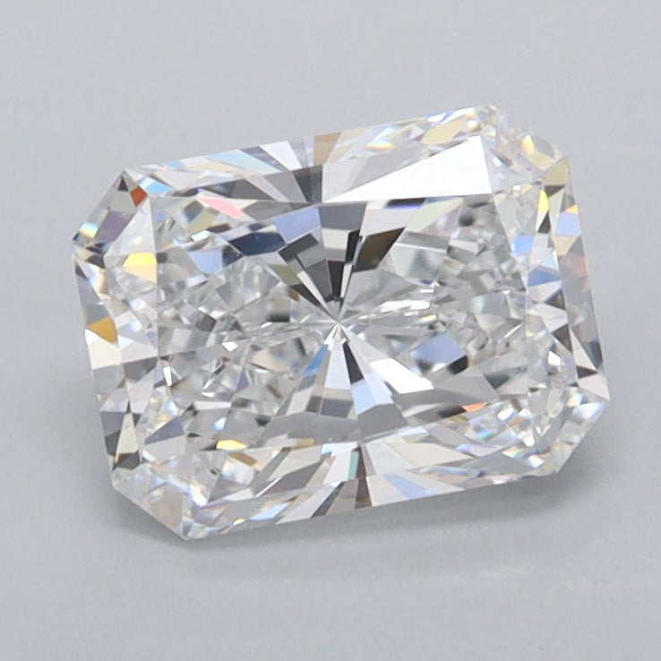 1.39 Carat Radiant Shaped, Ideal Cut, D Color, FL Clarity, IGI Certified Lab Grown Diamond