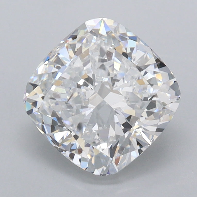 2.01 Carat Cushion Shaped, Ideal Cut, D Color, VVS1 Clarity, IGI Certified Lab Grown Diamond