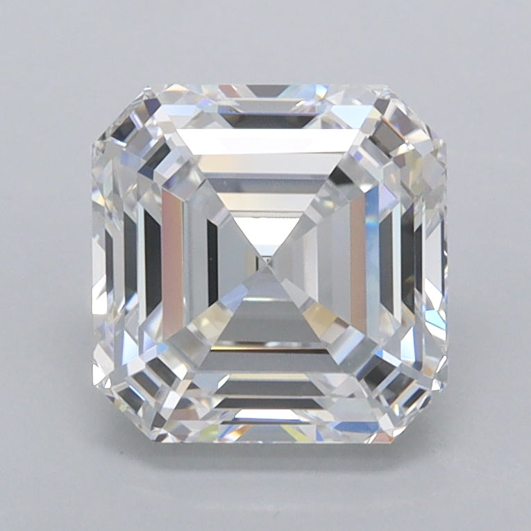 2.01 Carat Asscher Shaped, Ideal Cut, D Color, VVS1 Clarity, IGI Certified Lab Grown Diamond