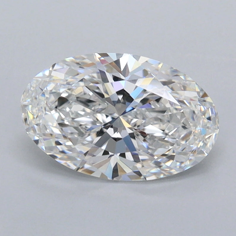1.22 Carat Oval Shaped, Ideal Cut, D Color, FL Clarity, IGI Certified Lab Grown Diamond