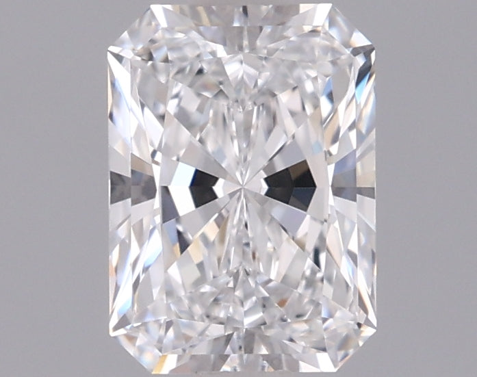 1.25 Carat Radiant Shaped, Ideal Cut, D Color, VVS2 Clarity, IGI Certified Lab Grown Diamond
