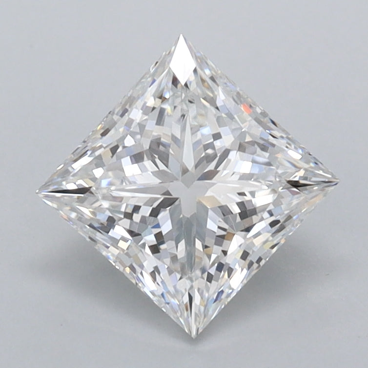 1.30 Carat Princess Shaped, Ideal Cut, D Color, IF Clarity, IGI Certified Lab Grown Diamond