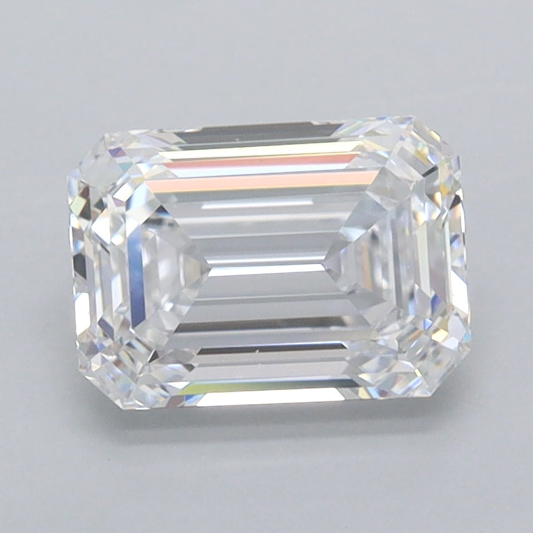 1.51 Carat Emerald Shaped, Ideal Cut, D Color, FL Clarity, IGI Certified Lab Grown Diamond