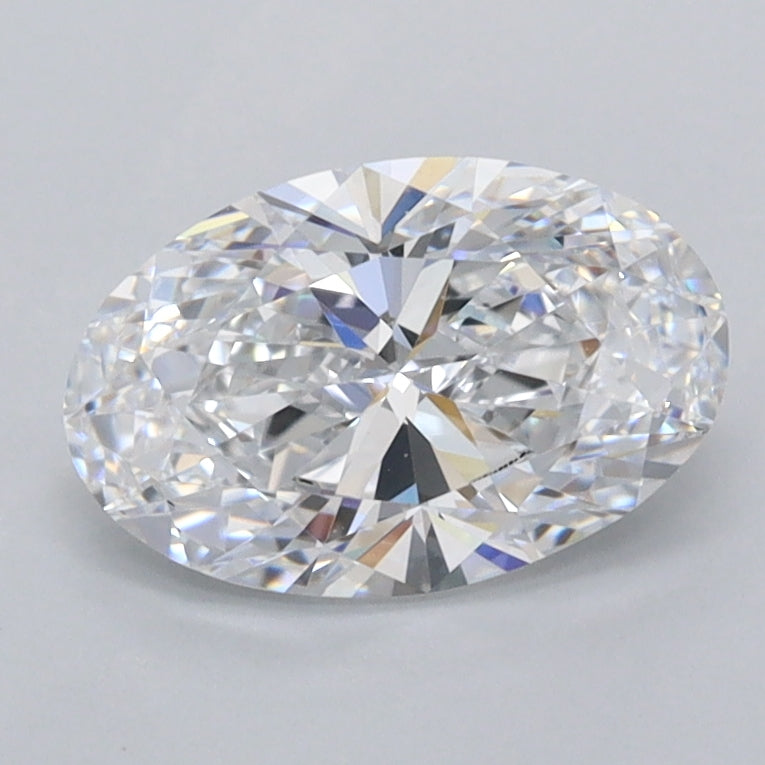 1.26 Carat Oval Shaped, Ideal Cut, D Color, VVS1 Clarity, IGI Certified Lab Grown Diamond