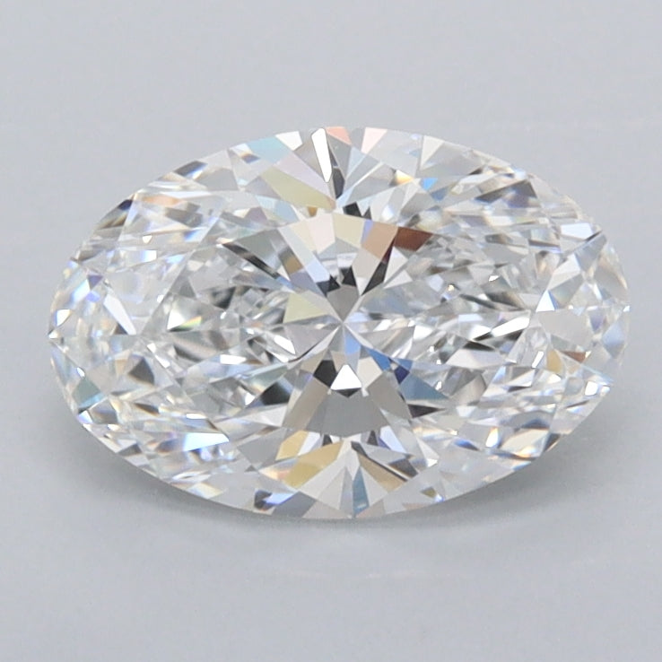 1.26 Carat Oval Shaped, Excellent Cut, D Color, FL Clarity, IGI Certified Lab Grown Diamond