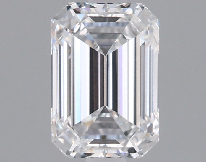 1.25 Carat Emerald Shaped, Ideal Cut, D Color, VVS1 Clarity, IGI Certified Lab Grown Diamond