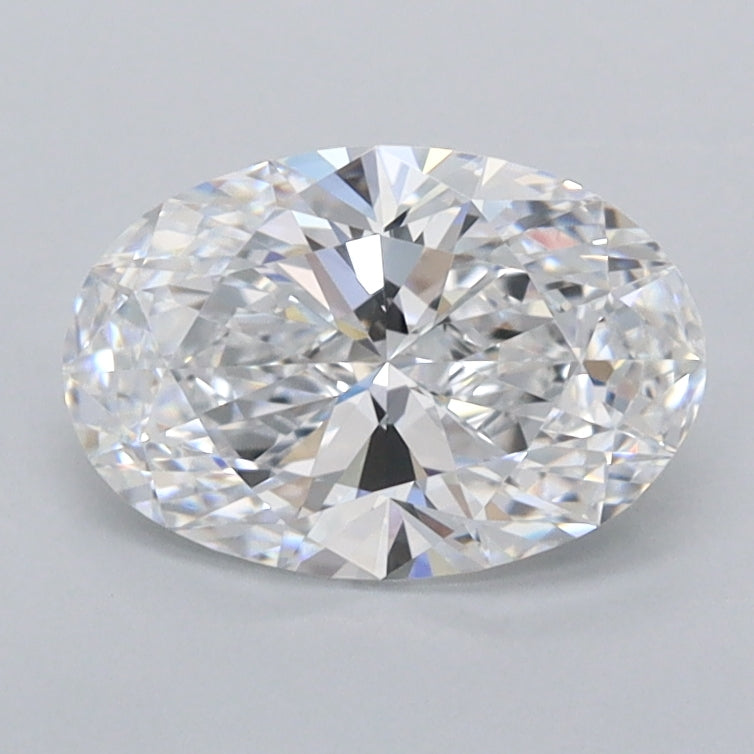 1.20 Carat Oval Shaped, Ideal Cut, D Color, FL Clarity, IGI Certified Lab Grown Diamond