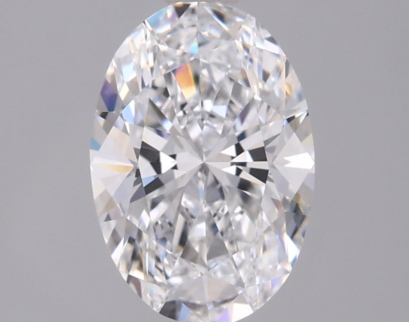 1.40 Carat Oval Shaped, Ideal Cut, D Color, VVS2 Clarity, IGI Certified Lab Grown Diamond
