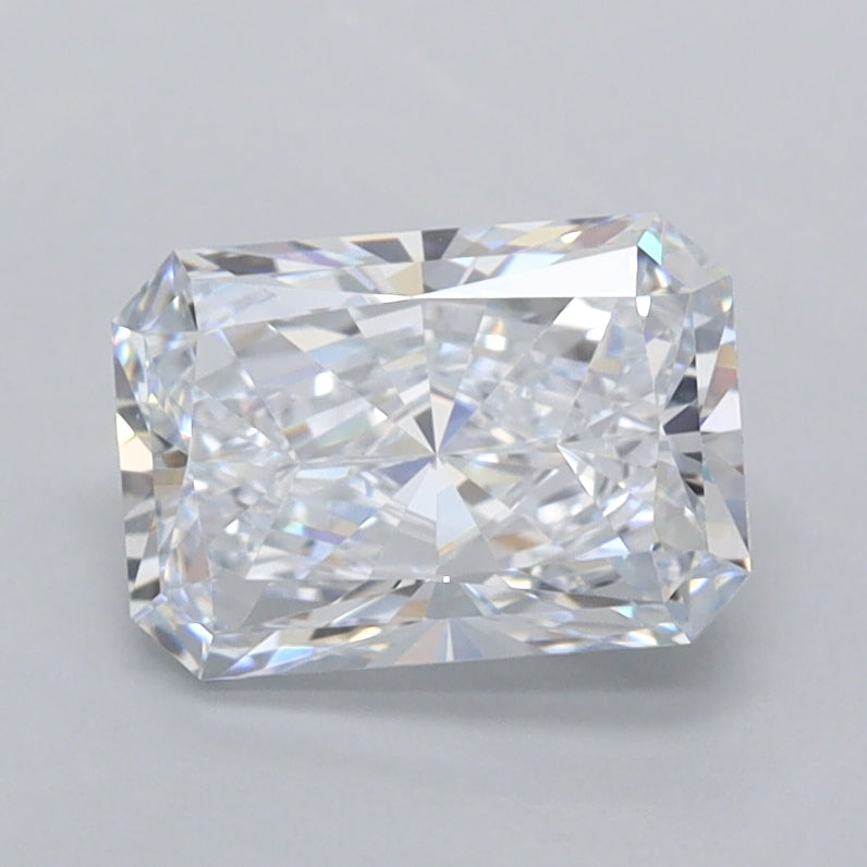 1.39 Carat Radiant Shaped, Ideal Cut, E Color, FL Clarity, IGI Certified Lab Grown Diamond