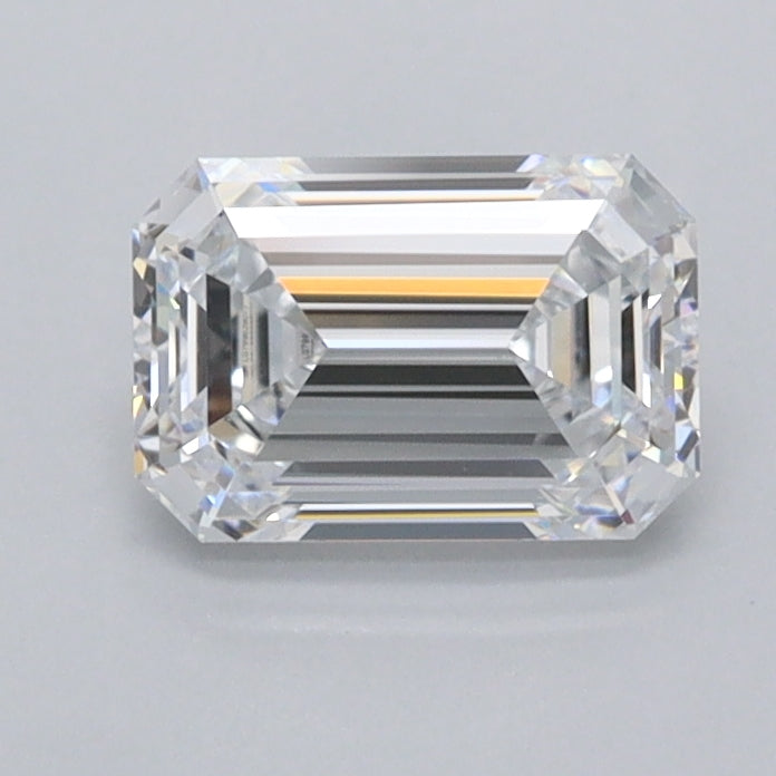 1.00 Carat Emerald Shaped, Ideal Cut, D Color, FL Clarity, IGI Certified Lab Grown Diamond