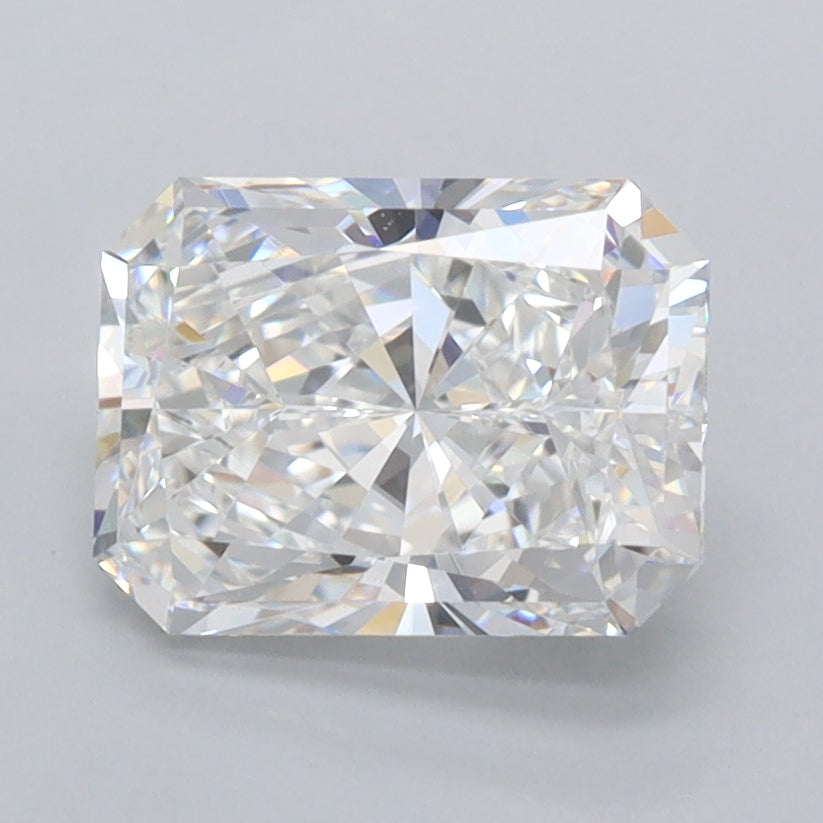 1.92 Carat Radiant Shaped, Ideal Cut, E Color, VVS1 Clarity, IGI Certified Lab Grown Diamond