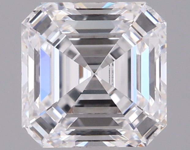1.57 Carat Asscher Shaped, Ideal Cut, D Color, VVS1 Clarity, IGI Certified Lab Grown Diamond