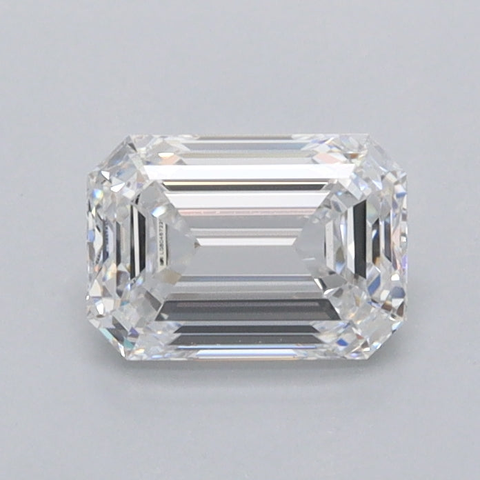 0.84 Carat Emerald Shaped, Ideal Cut, D Color, VVS1 Clarity, IGI Certified Lab Grown Diamond