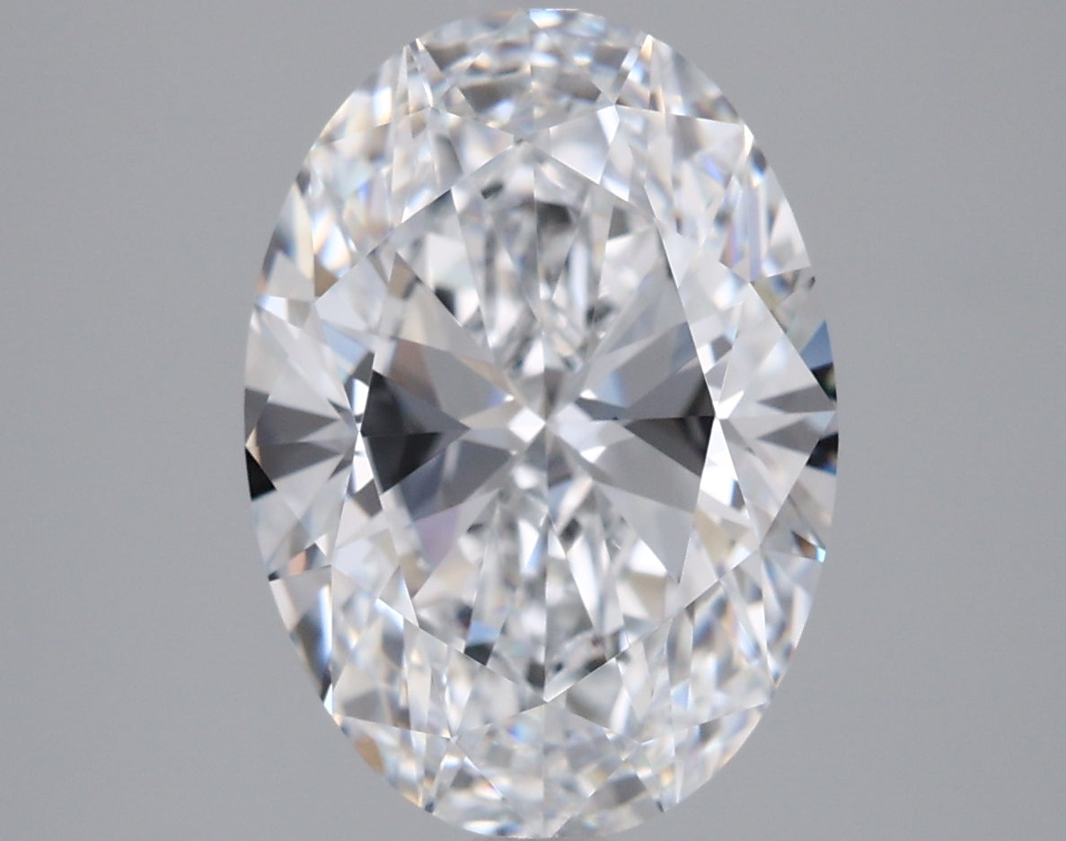 3.02 Carat Oval Shaped, Ideal Cut, D Color, VVS1 Clarity, IGI Certified Lab Grown Diamond