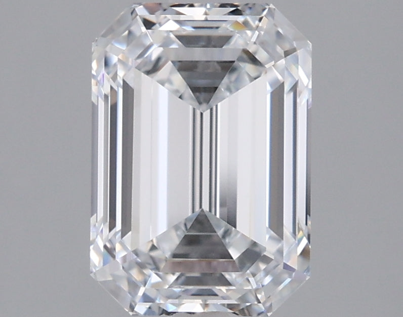2.09 Carat Emerald Shaped, Ideal Cut, D Color, VVS2 Clarity, IGI Certified Lab Grown Diamond