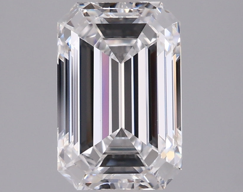 2.01 Carat Emerald Shaped, Ideal Cut, E Color, VVS2 Clarity, IGI Certified Lab Grown Diamond