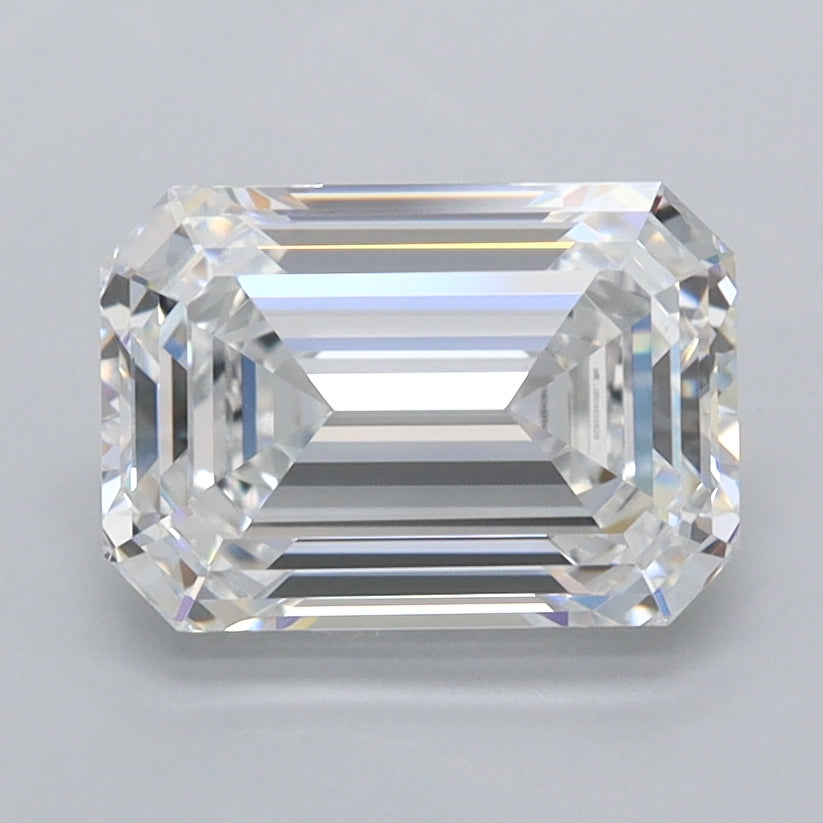 2.07 Carat Emerald Shaped, Ideal Cut, E Color, FL Clarity, IGI Certified Lab Grown Diamond
