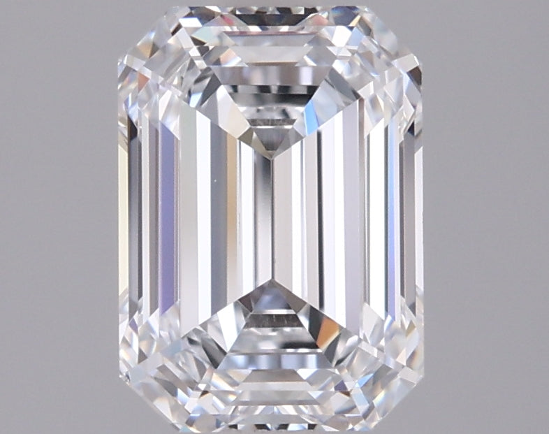2.07 Carat Emerald Shaped, Ideal Cut, D Color, VVS1 Clarity, IGI Certified Lab Grown Diamond