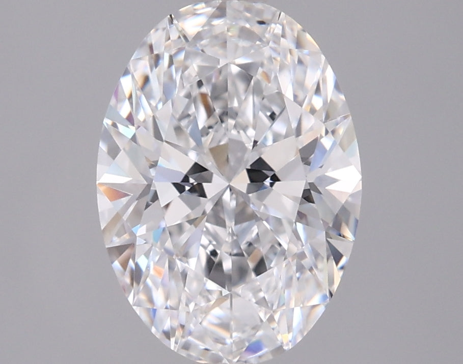 2.03 Carat Oval Shaped, Ideal Cut, D Color, VVS2 Clarity, IGI Certified Lab Grown Diamond