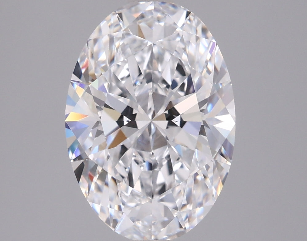 2.52 Carat Oval Shaped, Ideal Cut, D Color, VVS2 Clarity, IGI Certified Lab Grown Diamond