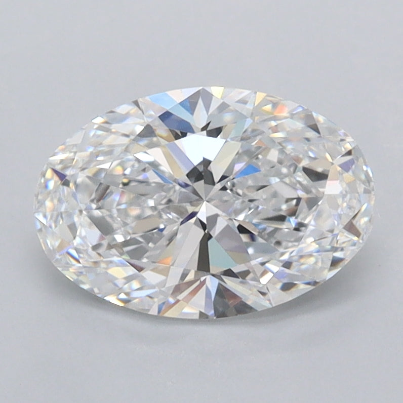 1.39 Carat Oval Shaped, Ideal Cut, D Color, FL Clarity, IGI Certified Lab Grown Diamond