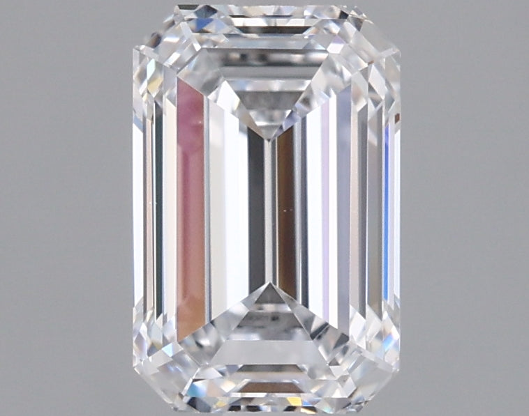 1.50 Carat Emerald Shaped, Ideal Cut, D Color, VVS1 Clarity, IGI Certified Lab Grown Diamond