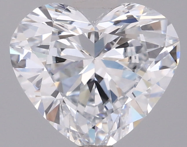 1.53 Carat Heart Shaped, Excellent Cut, D Color, VVS2 Clarity, IGI Certified Lab Grown Diamond
