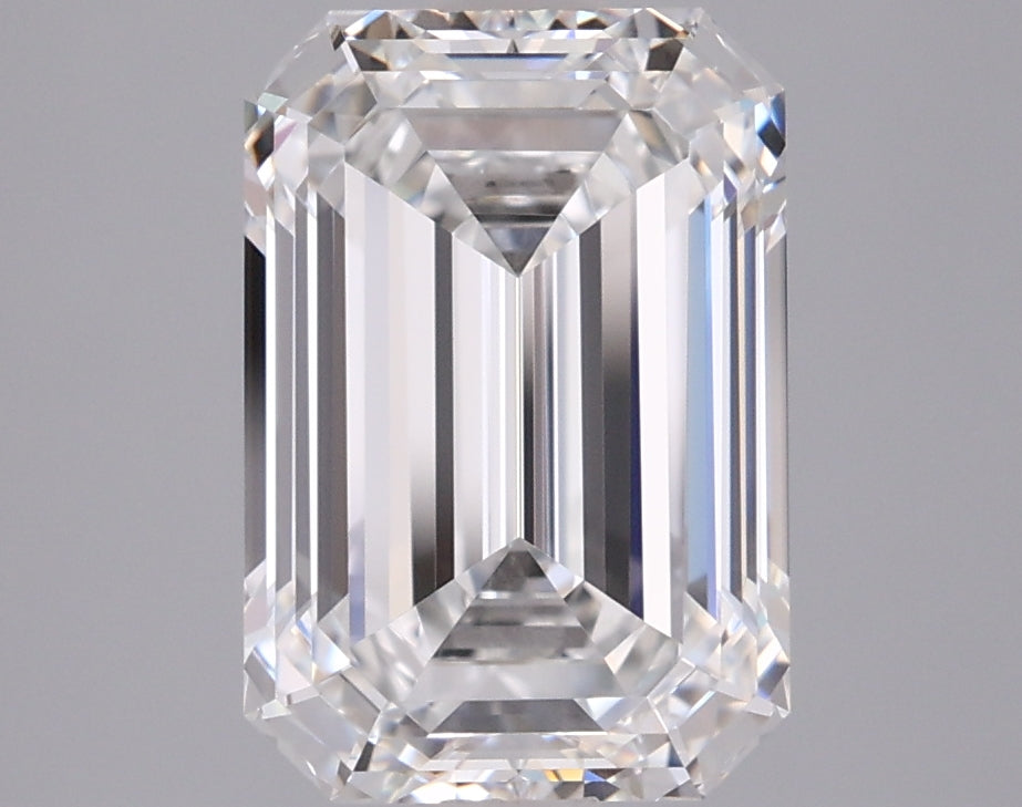 2.95 Carat Emerald Shaped, Ideal Cut, E Color, VVS1 Clarity, IGI Certified Lab Grown Diamond