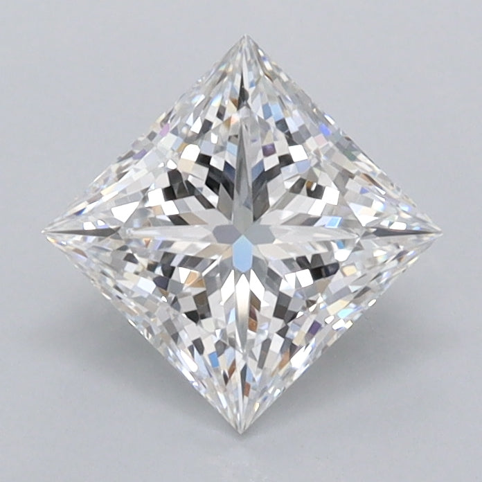 1.05 Carat Princess Shaped, Ideal Cut, D Color, FL Clarity, IGI Certified Lab Grown Diamond