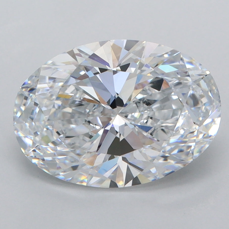 2.77 Carat Oval Shaped, Ideal Cut, E Color, FL Clarity, IGI Certified Lab Grown Diamond