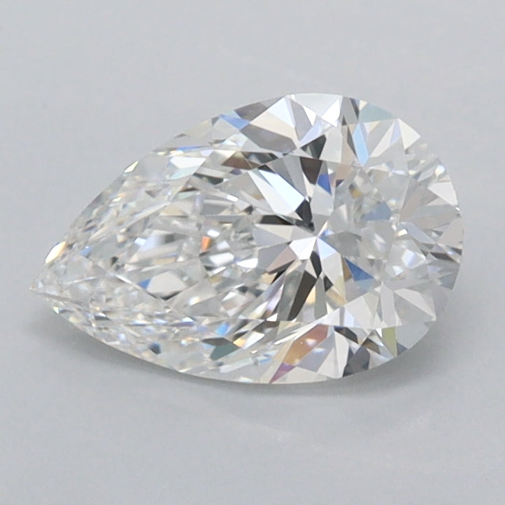1.01 Carat Pear Shaped, Ideal Cut, D Color, IF Clarity, IGI Certified Lab Grown Diamond