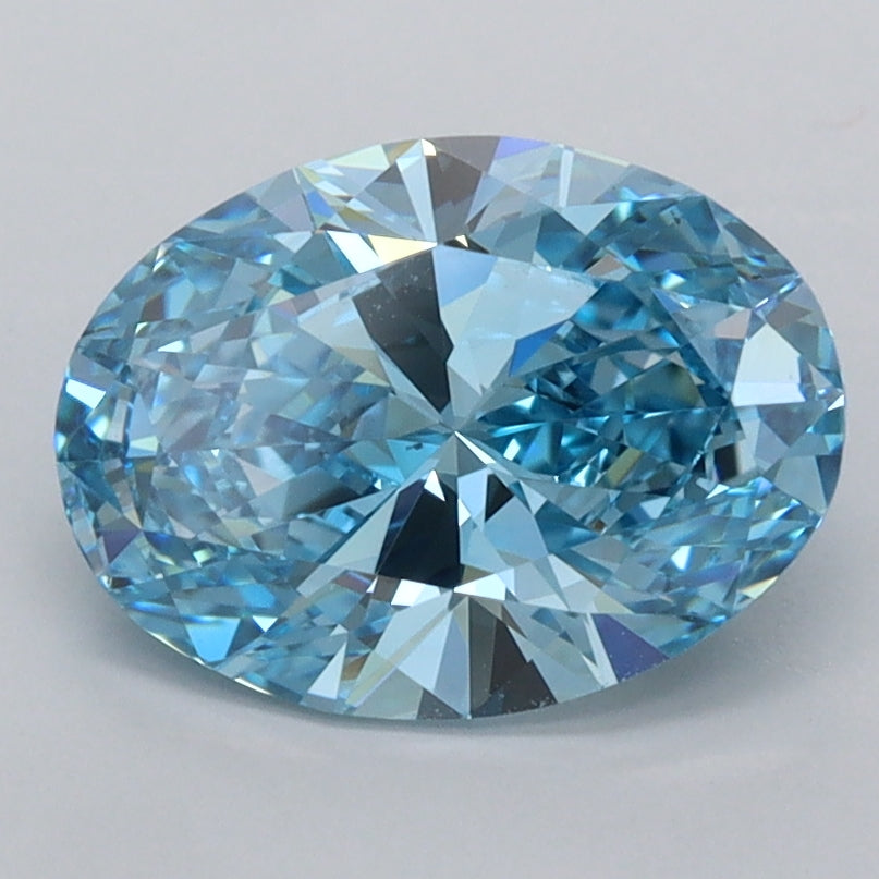 1.91 Carat Oval Shaped, Ideal Cut, VVS2 Clarity, IGI Certified Lab Grown Diamond