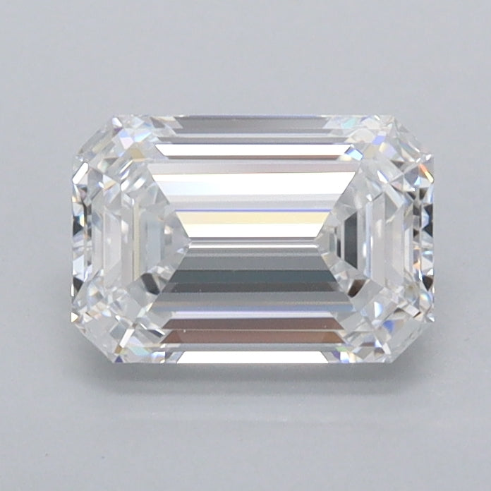 1.07 Carat Emerald Shaped, Ideal Cut, D Color, FL Clarity, IGI Certified Lab Grown Diamond