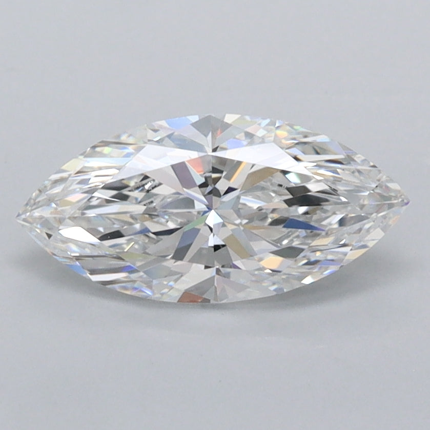 1.01 Carat Marquise Shaped, Ideal Cut, E Color, FL Clarity, IGI Certified Lab Grown Diamond