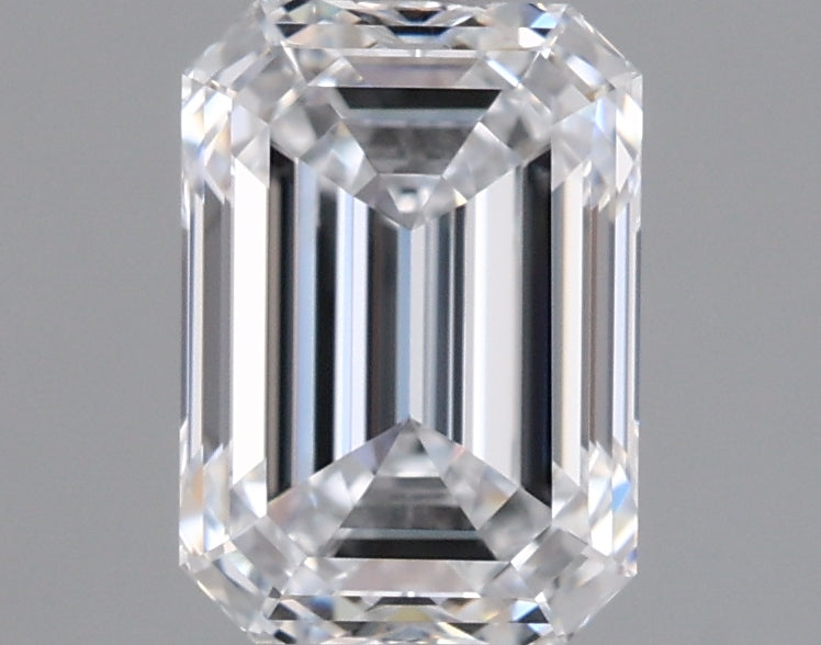 1.45 Carat Emerald Shaped, Ideal Cut, D Color, VVS1 Clarity, IGI Certified Lab Grown Diamond