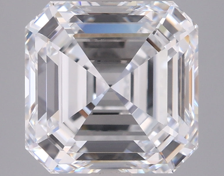3.34 Carat Asscher Shaped, Ideal Cut, D Color, VVS1 Clarity, IGI Certified Lab Grown Diamond