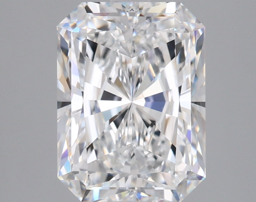 2.57 Carat Radiant Shaped, Ideal Cut, D Color, VVS1 Clarity, IGI Certified Lab Grown Diamond