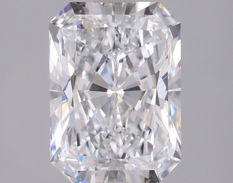 2.01 Carat Radiant Shaped, Ideal Cut, D Color, VVS1 Clarity, IGI Certified Lab Grown Diamond