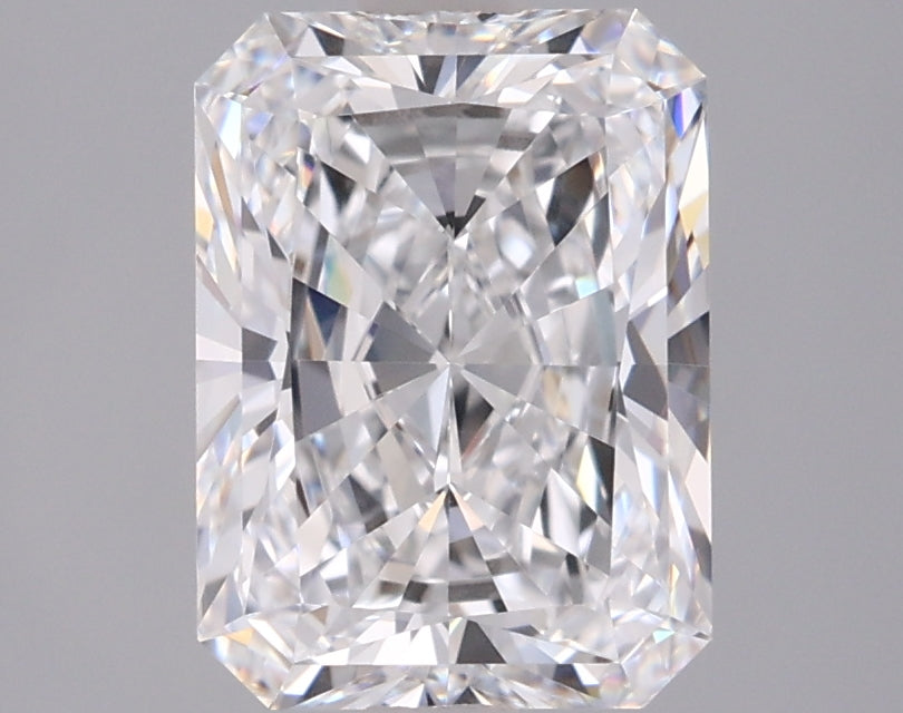 2.08 Carat Radiant Shaped, Ideal Cut, D Color, VVS2 Clarity, IGI Certified Lab Grown Diamond
